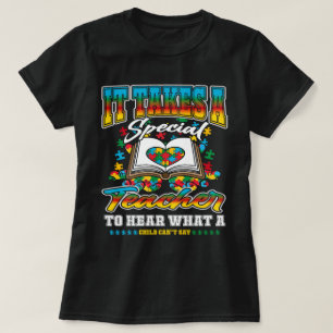 Camiseta Professora Especial Para Ouvir Crianças Dizer Auti