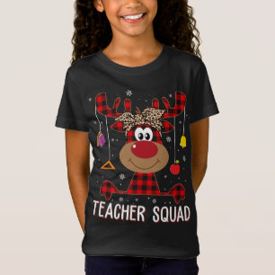 Camiseta Professora Esquadra de Natal Engraçado Professor d