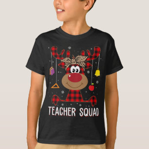 Camiseta Professora Esquadra de Natal Engraçado Professor d