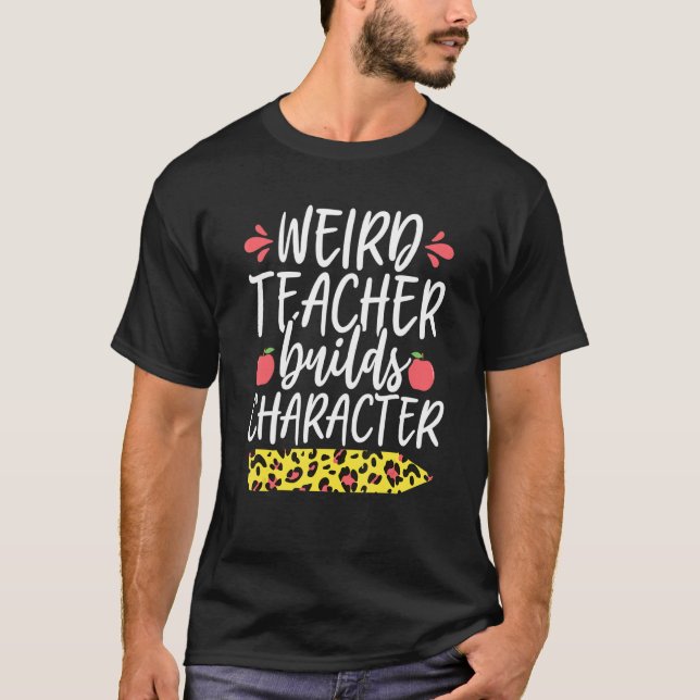 Camiseta Professora Estranha Construi Tea De Lápis De Carát (Frente)