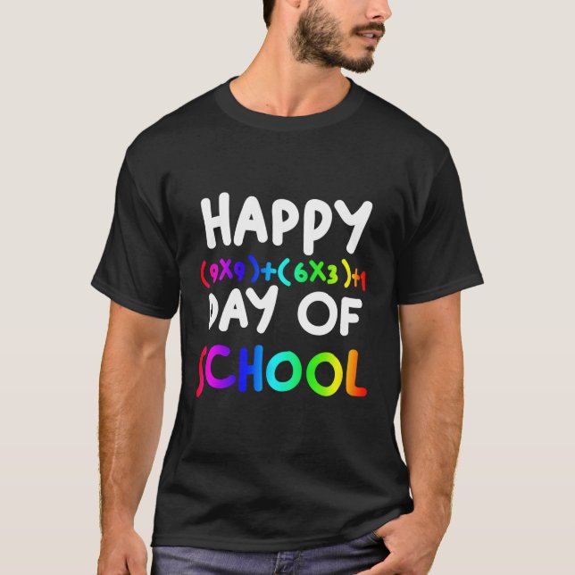 Camiseta Professora Estudante Fórmula Matemática 100 Dia Da (Frente)