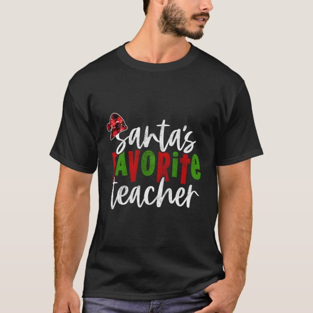 Camiseta Professora Favorita de papais noeis (Frente)