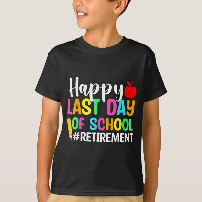 Camiseta Professora Feliz Dia Passado Da Reforma Escolar (Frente)