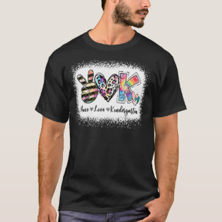 Camiseta Professora Grau Paz Amor Team Kindergarten