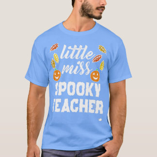 Camiseta Professora Halloween Professora Menina Spooky Para