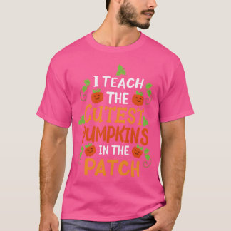 Camiseta Professora Halloween Pumpkin Halloween Figurino en