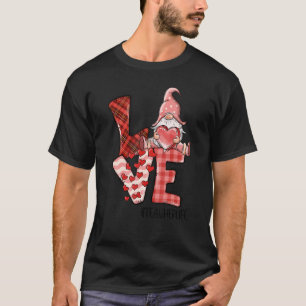 Camiseta Professora Life Love Gnomo Ensino de Dia de os nam