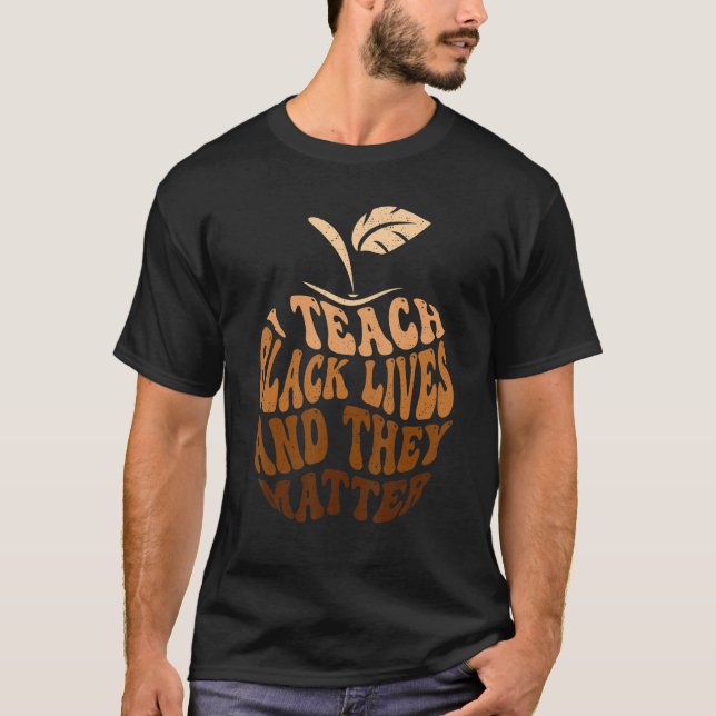 Camiseta Professora Melanin I Ensina Negra Vive Histor Afri (Frente)