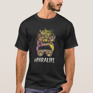Camiseta Professora Messy Bun Paralife Life