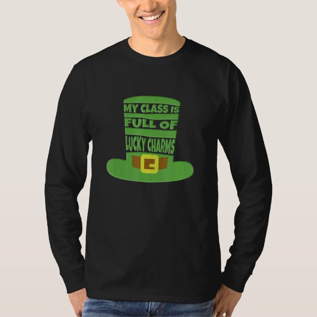 Camiseta Professora Minha Classe É Cheio De Carmas Sortudos (Frente)