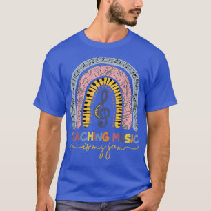 Camiseta Professora Musical Ensinando Música É Meu Jam Rain