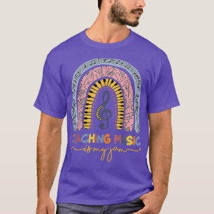 Camiseta Professora Musical Ensinando Música É Meu-Jam Rain