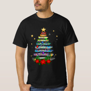 Camiseta Professora Natal Crayon Tree Light Decoration Stu