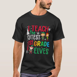 Camiseta Professora Natal Pajama Eu Ensino A Gr De 11 Ruas
