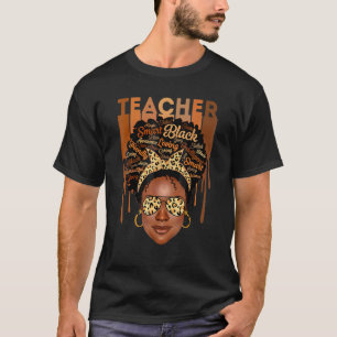 Camiseta Professora negra afro-americana do amor