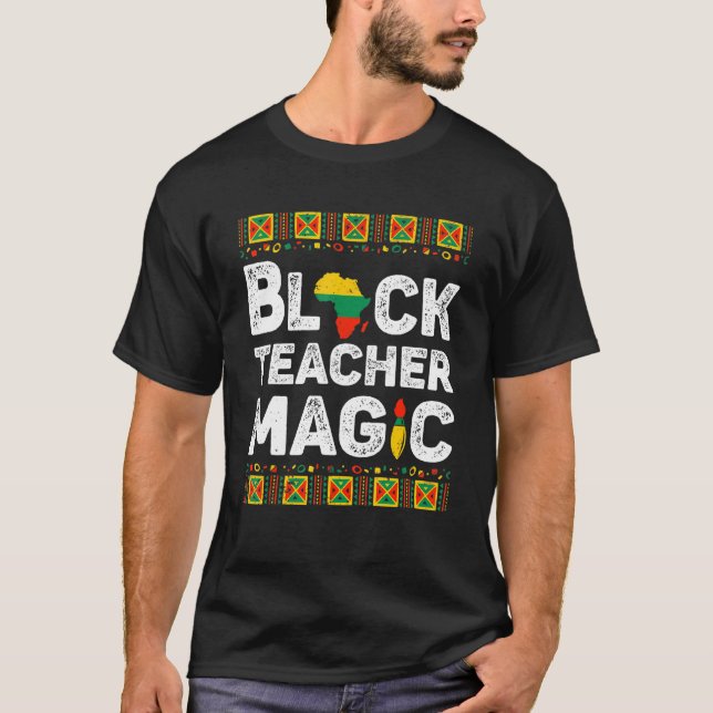 Camiseta Professora Negra Distante Professora Magista Histo (Frente)