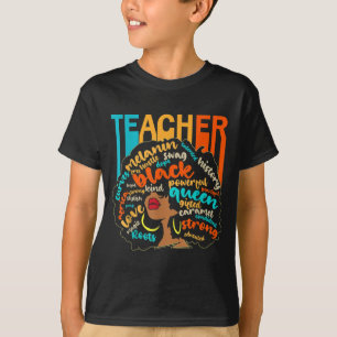 Camiseta Professora Negra Educadora Magia África Orgulhosa
