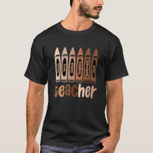 Camiseta Professora Negra Ensino Magico Amor Escuta Inspire