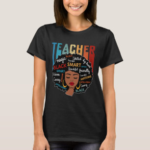Camiseta Professora Negra História Negra Mágica Mês Depois