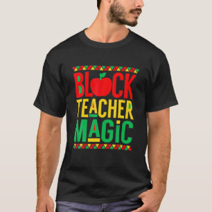 Camiseta Professora Negra Magia História Negra Africana-Ame