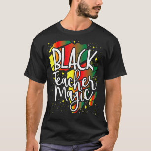 Camiseta Professora Negra Magia História Negra Africana-Ame