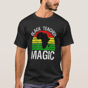 Camiseta Professora Negra Magic Melanin Pride Negra Históri