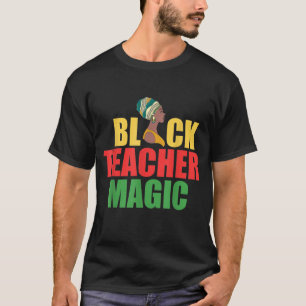 Camiseta Professora Negra Mágica Negra Americana Melanina N