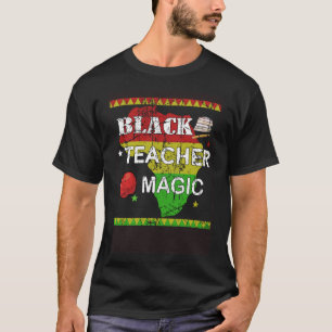 Camiseta Professora Negra Professora Mágica História Negra