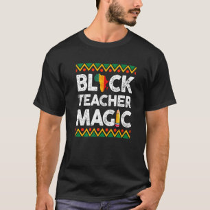 Camiseta Professora Negra Professora Mágica História Negra 