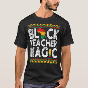 Camiseta Professora Negra Professora Mágica História Negra