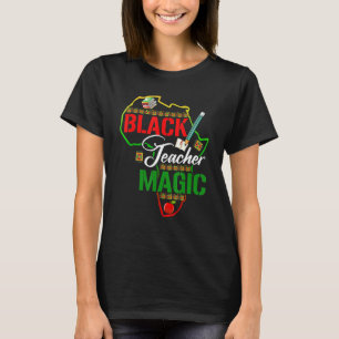 Camiseta Professora Negra Professora Mágica Homens Mulheres