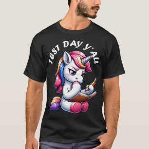 Camiseta Professora no Dia de Teste que Testa Garota do Uni