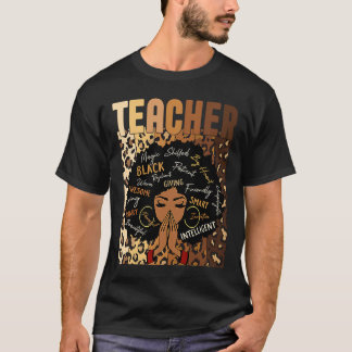 Camiseta Professora Orgulhosa Mulheres Negras Afro-Africana