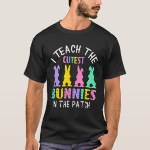 Camiseta Professora Páscoa Cony Que Ensino Os Coelhinhos Ma