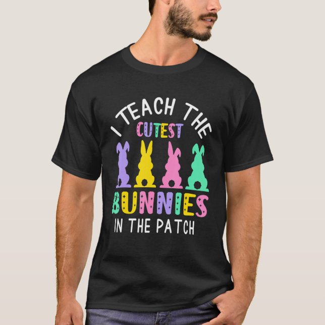 Camiseta Professora Páscoa Cony Que Ensino Os Coelhinhos Ma (Frente)