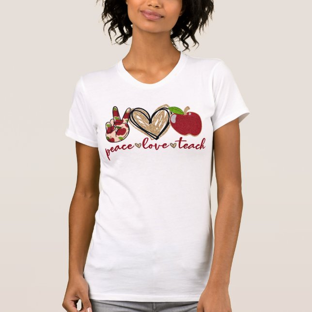 Camiseta Professora Paz e Amor (Frente)