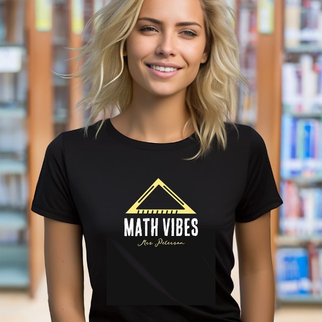 Camiseta Professora Personalizada das Vírgulas Matemáticas (Criador carregado)