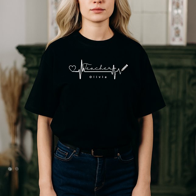 Camiseta Professora Personalizada Pulsação de Volta à Escol (Criador carregado)