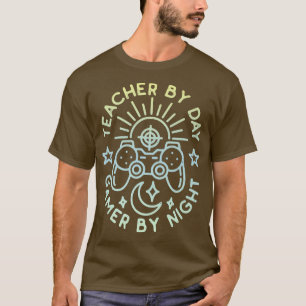 Camiseta Professora Por Jogador De Dia Por Design De Descon