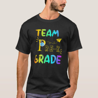 Camiseta Professora Pré-K Da Equipe De Volta À Escola Para
