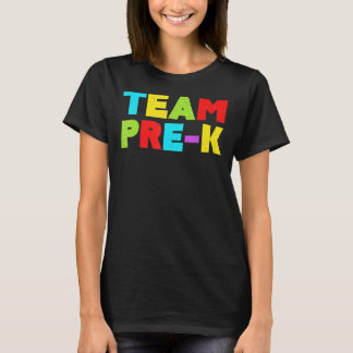 Camiseta Professora Pré-K Estudante De Pré-Escolas De Volta