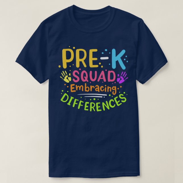 Camiseta Professora Prek Autism Sped (Frente do Design)