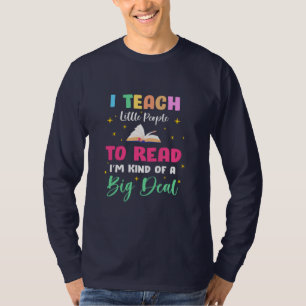 Camiseta Professora Presente Eu Ensino Pequenas Pessoas Par