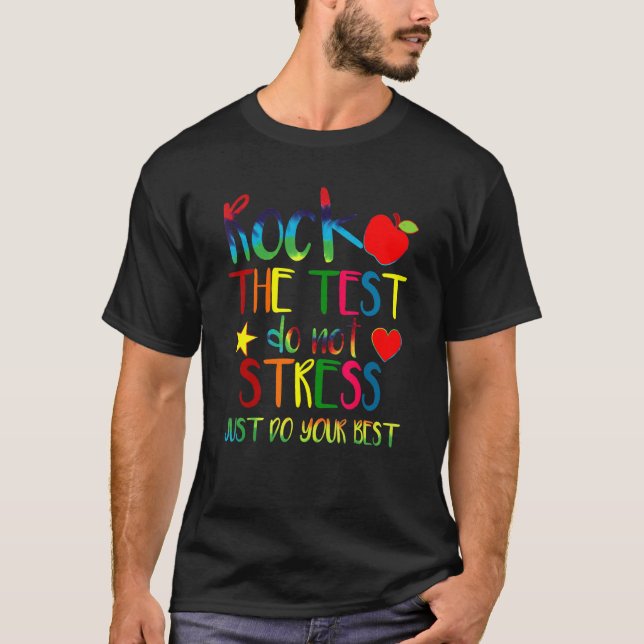 Camiseta Professora Que Testa Rock O Estudante De Ensino De (Frente)
