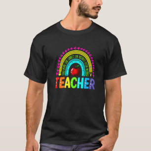 Camiseta Professora Rainbow Graphical Inspirational Teache