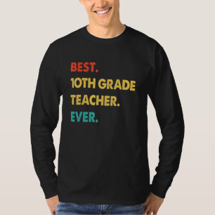 Camiseta Professora Retrô da 10.ª Série Professora Melhor P