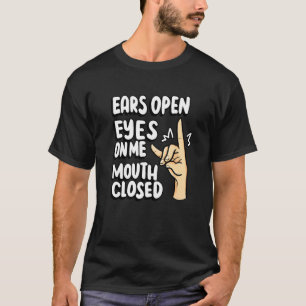 Camiseta Professora Silenciosa Fox Ears Abre Olhos Em Mim B