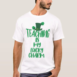 Camiseta Professora sortuda Vibes Rua. Edição do Dia de Pat