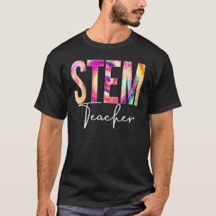 Camiseta Professora Stem Tie Dye De Volta À Escola De Appre