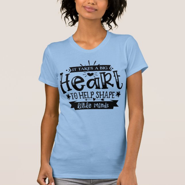 Camiseta Professora Super-heróis ajustado T-Shirt (Frente)